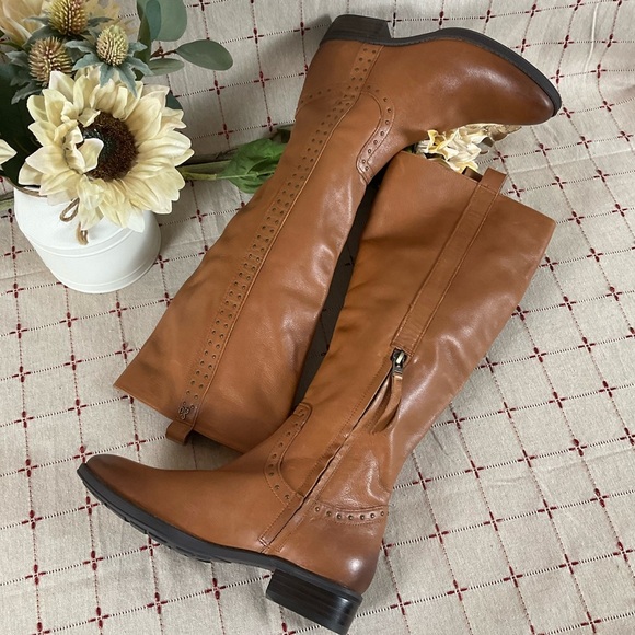 Sam Edelman Prina Studded Soft Black Leather Knee High Riding Boots Size 6 NWOB - Picture 8 of 11